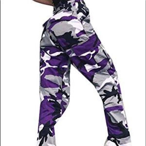 purple camo pants
